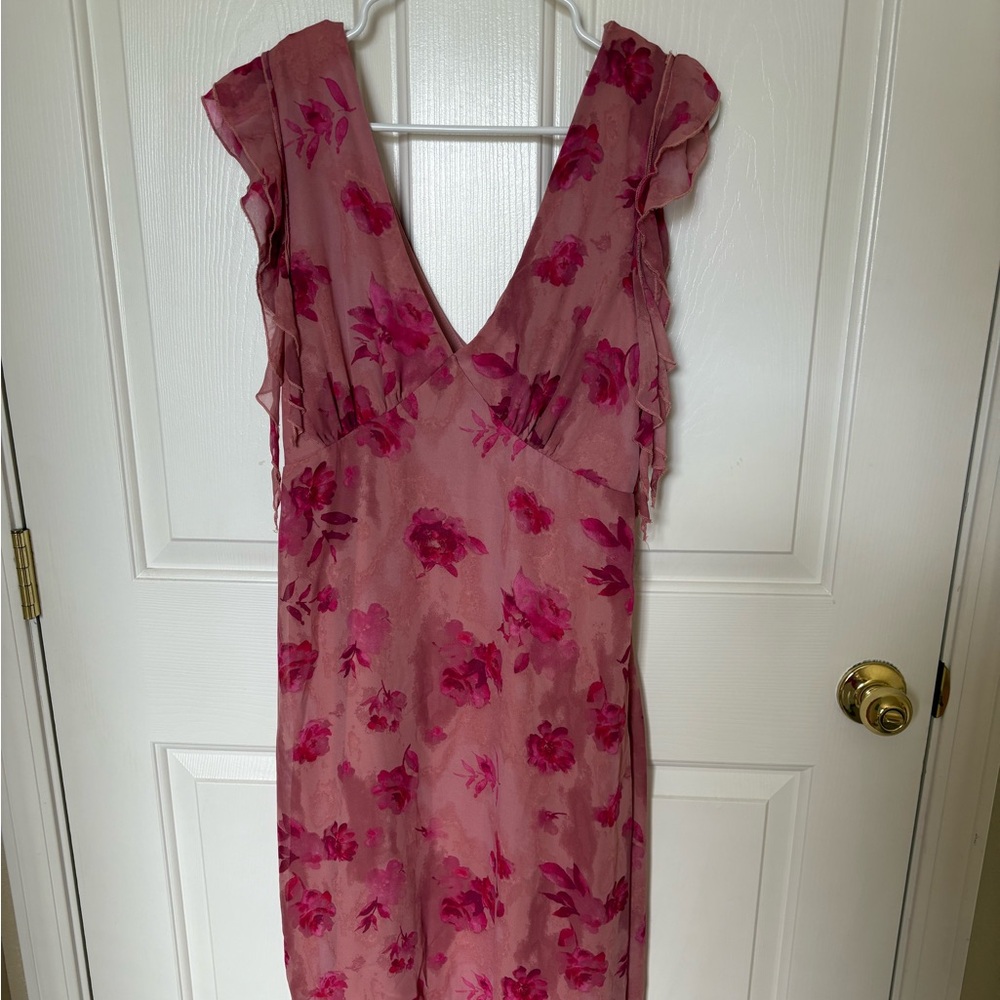 Almost Famous Pink Floral Dress